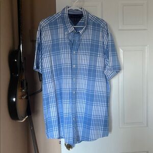 Tommy Hilfiger Light Blue and White Shirt.Its NEW but my son took the tag off